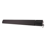 ILIOS 2400W Terrassevarmer uten lys – Sort